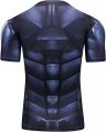 Red Plume Men's Fitness Shirt Sonic Compression Short Sleeve Sports Bat T-Shirt. 