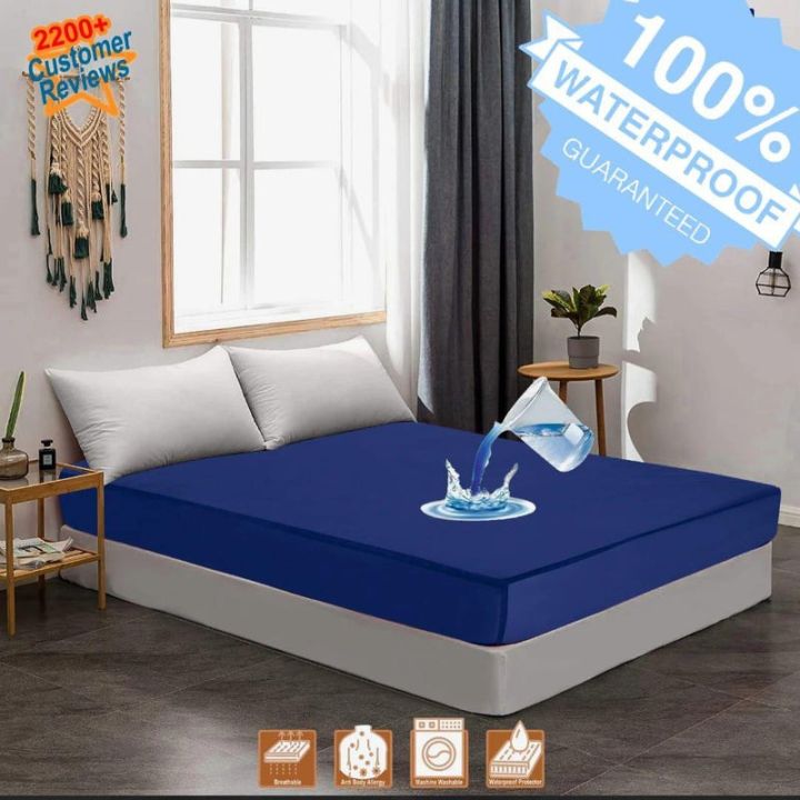 100%25%20Waterproof%20Mattress%20Protector%20-%20Terry%20Cotton%20%7C%20Mattress%20Cover%20In%20Fitted%20Style%20Choose%20Size%20-%20Water%20Resistant%20Cover%20Premium%20Quality%20-%20Image%205