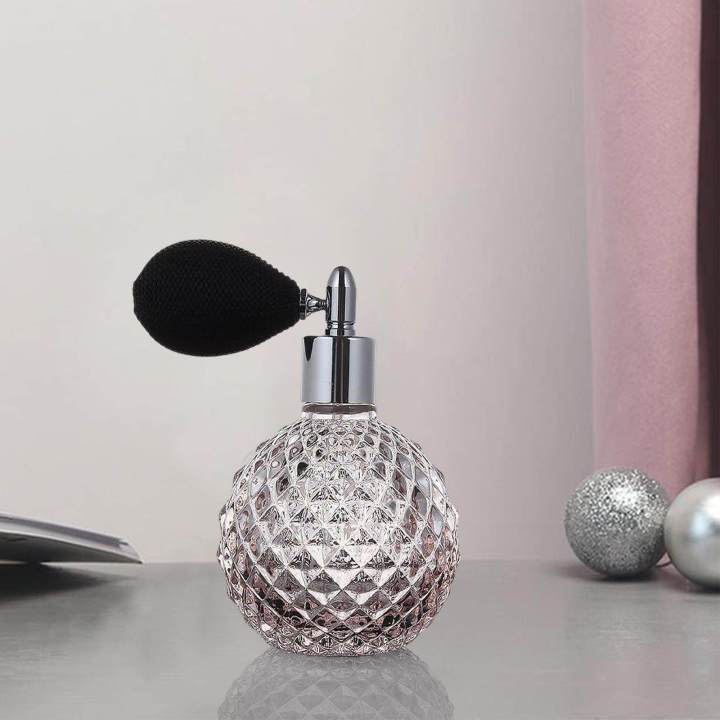 Crystal Refillable Perfume Spray Bottle 100ml Empty Perfume Bottles