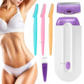 Painless Body Hair Trimmer Epilator USB Laser Remover for Men Women Face Leg Arm Bikini Armpit Hand Shaver Removal Eraser Tools with 3pcs Tinkle. 