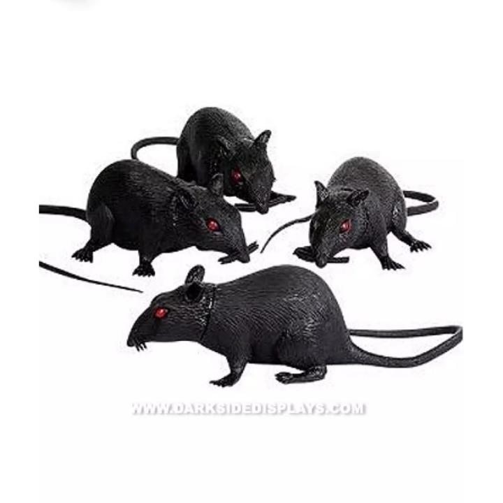 Pack of 3 - Rubber Rat - For Prank - Rubber Chooha - High Quality