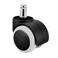 Office Revolving Chair Caster Wheels (Set of 5) Standard Stem Size. 