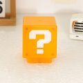 10cm Super Mario Bros LED Question Mark Night Light USB Charging Desk Lamp Light for Kids Birthday X-mas Gifts. 