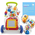 Baby Walker Toddler Trolley, Sit To Stand ABS Musical Walker With Adjustable Height, 3 in 1 Baby Walker Sit To Stand Toy, Toddlers Musical Fun Learning Walker. 