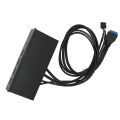USB Front Panel Hub, High Speed 5.25in USB 3.0 Front Panel Hub for PC. 