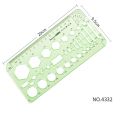 Plastic Office Supplies Measuring Tool Oval Multi Shaped Circles Drawing Ruler Curve Ruler Geometric Ruler Template Ruler. 