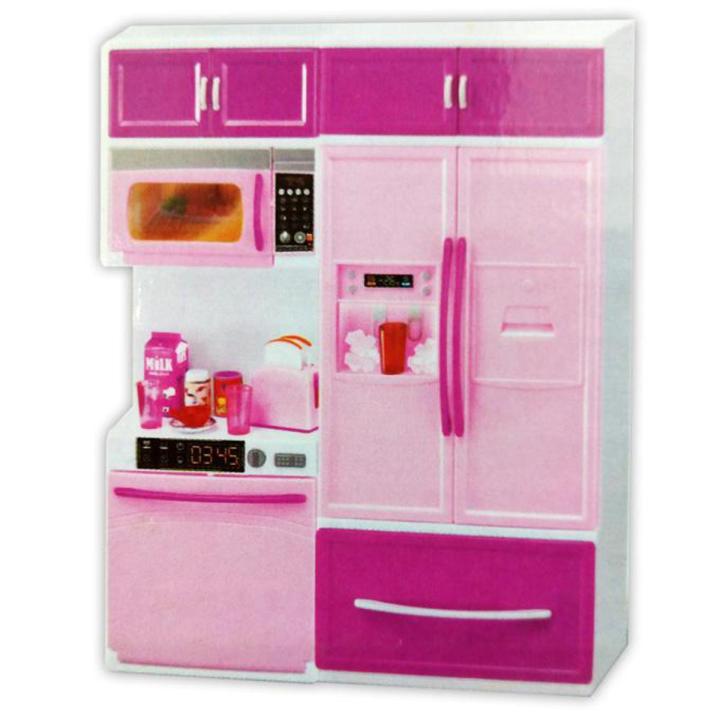 Modern Kitchen Set With Italian Fridge