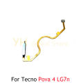 For Tecno Pova 2 3 4 5 LE7 LE7n LF7n LG7n LH7n Fingerprint Reader Touch ID Sensor Return Key Home Button Flex Cable Repair Parts. 