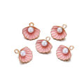 St.kunkka 10pcs/bag Alloy Dripping Pearl Shell Charm Pendant For DIY Bracelets Necklaces Jewelry Accessories Making. 