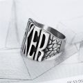 New Jersey Wholesale Jewelry Antique 316l Stainless Steel Mens Motor Custom Letter Biker Rings For Men. 