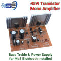 Audio Mono Transistor Amplifier Circuit kit 45 Watts Board. 
