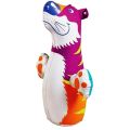 3D Bop Bag Pink Tiger - Inflatable Blow Up Punching Bag Toy,Gift, For Kids Fun. 