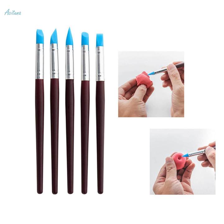 5Pcs Silicone Clay Sculpting Tool for Gift Sculpture Nail Art
