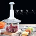 Chopper - Manual chopper - Chopper Machine - Handchopper - Advanced Multi-Function Food Processor - Vegetable Cutter - Hand Chopper - Press Start Quick Operation - Handheld Vegetable Chopper - Mixer - Blender To Chop Fruits Onions - Ginger- Herbs - Garlic. 