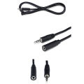3 Meter - 3.5mm 4 Pole TRRS AUX Audio Extension Cable (Microphone Supported)- 3.5Mm Stereo Jack 3 Pole  Aux Audio Extension Cable. 