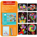 PinShang Magic Art Stickers Creative DIY Cartoon Transfer Painting Paper. 