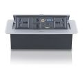 Technology Box, Conference Table Connectivity Hydraulic Pop Up Box Power Center with Wires. 