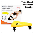 Three-Wheel Abdominal Exerciser – High-Quality Core Workout Equipment for Home Use. 