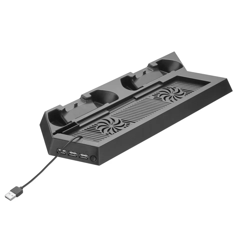 For PS4 Vertical Stand Cooling Fan Controller Charging Station