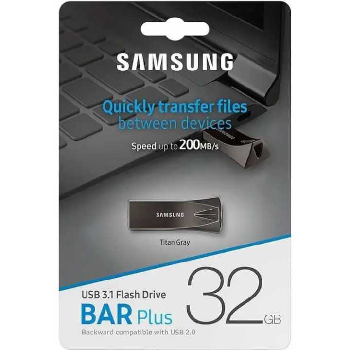 Samsung - 32GB and 64GB USB 3.0 Flash Drive - Durable, High-Speed, Metal Design for Secure Data Transfer - Best Quality