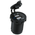2X 12V Dual USB Car Cigarette Lighter Socket Splitter Charger Plug Adapter Power. 