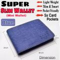 Slim wallet for boys, men stylish small mini wallet card holder for Students. 