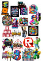 Roblox Pack of 23 Gaming Sticker Decals Laptop & Mobile Back Cover Sticker Roblox Character Logo and Icon Fan Art Stickers Roblox Gamer Kids Roblox Builder Stickers Roblox Adventure 2InchX2Inch Each Size Sticker Roblox Eat Sleep Roblox Stickers. 