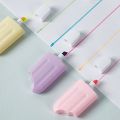 6Pcs/Lot Cute Cartoon Cat Highlighters School Office Stationery Students Drawing Supplies Kawaii Ice Cream Mini Paint Marker Pen. 