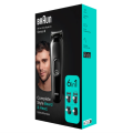 Braun 6-in-1 Style Kit 3 MGK3410 beard, hair. With 50min runtime, black. 