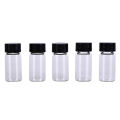 5pcs 5ml small cute lab glass vials bottles clear containers with screw cap. 