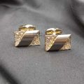 Modern and Elegant design Cufflinks Studs for men in Golden color. 