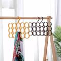 15 Holes Scarf Hanger, Multiple Purpose Space Saving hangers for Clothes, Scarf Shawl Belt Wardrobe Storage Holder Display Rack. 