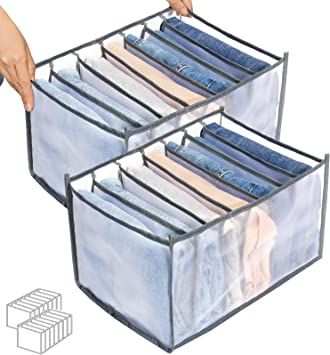 Pent%20organiser-2PCS%207%20Grids%20Washable%20Wardrobe%20Clothes%20Organizer,%20Jeans%20Compartment%20Storage%20Box,%20Clothes%20Drawer%20Mesh%20Separation%20Box,%20Portable%20Foldable%20Closet%20(Medium,%20white&black))%20-%20Image%202