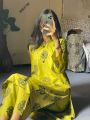 Noor Attire Tree 2 piece stitched suit for girls, women and ladies. 