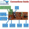 Bass Tone Treble Stereo Kit Volume Control. 