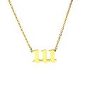 111 222 333 444 555 777 888 999 666 Devil Necklace Stainless Steel Angel Number Pendant Minimalist Jewelry. 