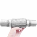 1 PCS Exhaust Flex Pipe Stainless Steel Double Braid Car Exhaust Flexible Joint Tube 2 X 6 Inch with Ends 10 Inch Long. 