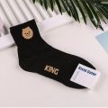 【Atoztide Store】Women Socks Kumamo Sock Soft Print Hamtaro Dog Pure Colors Cute Fun Cartoon Cotton Comfort Breathable Summer. 