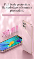 icasecover for Samsung Galaxy A12 Back Cover Luxury 6D Plating Frame Shiny Bling Phone Pounch Soft Silicone Square Phone Case. 