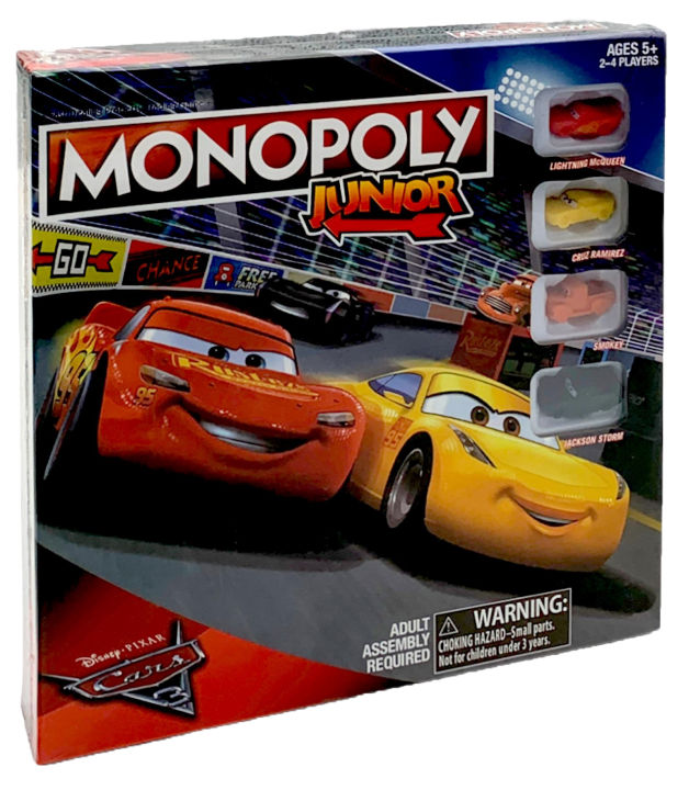 Liberty Books | Monopoly Junior: Disney Pixar Cars 3 Edition by Disney Editions