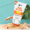 Derma Clean Sun Block  SPF 50+ Uva + Uvb protection Anti darkening Water resistant Anti dark spots Summer Moisturization Sunscreen Lotion Gold collagen sun block cream - 150ml. 