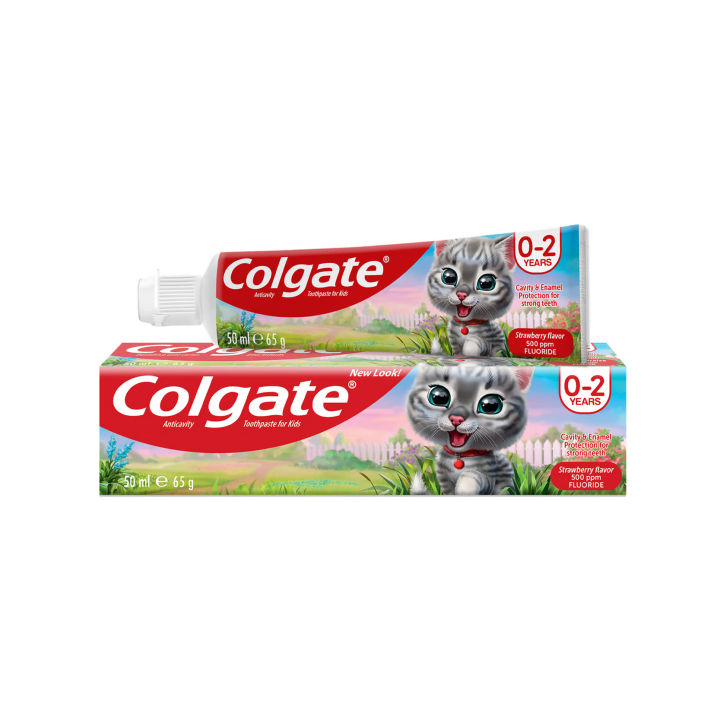 Toothpaste for Kids - 0 - 2 Yrs (Strawberry Flavor), 2 - 5 Yrs (Bubble gum Flavor), Imported, 50 ml