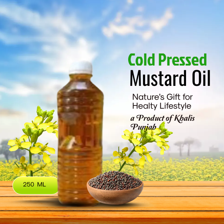 Mustard Oil/ Peeli Sarso Ka Tail 250 ML / Oil 100%  Pure Yellow Mustard Oil  |  Peeli Sarso Ka Tel