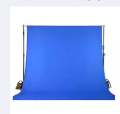 3x5ft Blue Screen Chroma Key Studio Backdrop Video Photo Background Removing Sheet non-woven fabric-Professional for Photo Studio. 