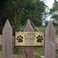 1 Set Plaques Sign Eco-friendly English Letter Printed Wood Hanging Decorative Plaque Supplies for Yard. 