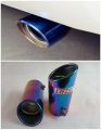 Car Rear Exhaust Pipe Cylincer Stainless Steel Silencer Cover Blue Burnt China For Corolla , Civic, City and All Other These Sizes Car. 