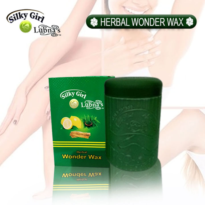 Wax / Hair Removal / Body Wax / Pain-Free Hair Removal Wax / Professional Wax / Candle Wax / Chemical Free Wax / Long-Lasting Smoothness / Silky Girl Lubna`s Herbal Wonder Wax / Natural Ingredients / Effective Hair removal.