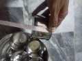 7 Partitions Large Spices Container Round Box Stainless Steel. 