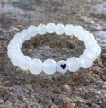 Korean Beaded Bracelet with Mini Heart Charm – Cute Handmade Fashion Jewelry for Girls & Women. 