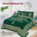 4 piece fomy valvet bridal bed sheet. 